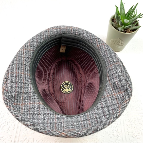 Vintage Wool Custom Made Bee Hat Fedora SZ 7 1/4 - Picture 5 of 7